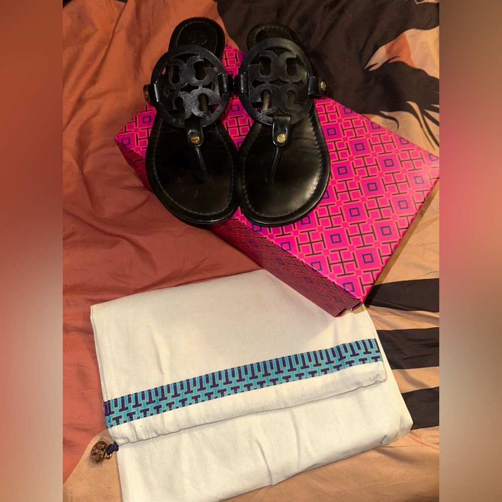 Black Sandals with Cutout Design